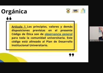 Brinda la UAS conferencia sobre prevención de la violencia en la comunidad universitaria mediante el conocimiento de los Códigos de Ética y Conducta