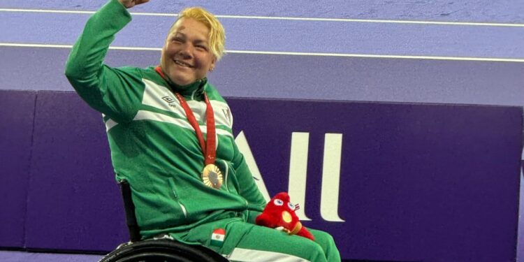 ¡Orgullosamente Águila UAS! La paratleta universitaria Rosa María Guerrero logra la medalla de bronce en lanzamiento de disco F55 en los Juegos Paralímpicos del París 2024