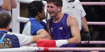 El sinaloense y estudiante de Gastronomía de la UAS, Marco Verde; da golpe de autoridad en debut olímpico.