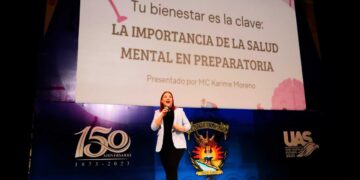 La Unidad de Bienestar Universitario de la UAS lleva a la Preparatoria Emiliano Zapata una conferencia sobre la importancia de la salud mental