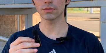 Ángel Aispuro Ríos, estudiante de la Facultad de Odontología de la UAS, se prepara para buscar su pase a la Universiada Regional 2025 en atletismo