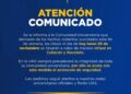COMUNICADO INSTITUCIONAL
