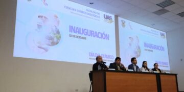 Inaugura la Facultad de Ciencias Químico Biológicas de la UAS el programa de actividades como parte de la celebración de su 150 aniversario