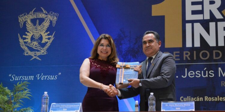 Felicita el Rector Jesús Madueña a Carmen Enedina Rodríguez Armenta por su nuevo nombramiento como Subsecretaria de Educación Superior Federal