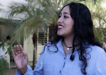 Ángeles Hareth, estudiante de la Universidad Autónoma Metropolitana, agradece a la UAS el conocimiento adquirido tras hacer estancia académica