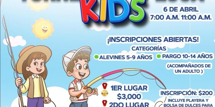 Realizarán Torneo de Pesca Kids en Elota