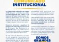 COMUNICADO INSTITUCIONAL