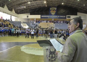 Para fortalecer los valores cívicos y la formación integral, realiza la UAS el Encuentro Regional de Bandas de Guerra, Escoltas de Bandera, Porristas y Bastoneras