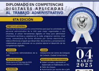La Universidad, en coordinación con el SUNTUAS, inicia la sexta edición del Diplomado en Competencias Digitales Aplicadas al Trabajo Administrativo