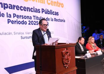 Con su exposición en la Unidad Regional Centro, culminan las comparecencias de las personas aspirantes a la Titularidad de la Rectoría de la UAS 2025-2029