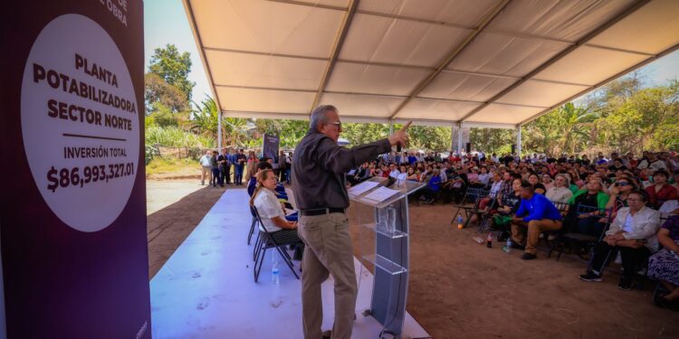 Pone en marcha el gobernador Rocha Moya construcción de planta potabilizadora de 86 mdp para la zona norte de Culiacán