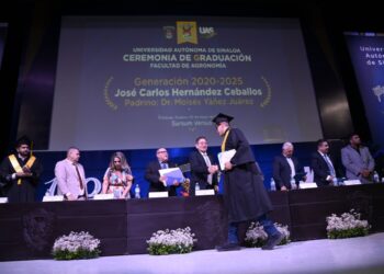 Con una gran formación y proyección profesional, se gradúa la Generación 2020-2025 de la Licenciatura en Ingeniería Agronómica de la UAS