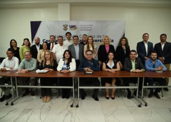 Con pasos firmes en materia de vinculación con sectores sociales, y productivos, Rector Jesús Madueña Molina, al declarar instalado formalmente el Consejo de la Contraloría Social Universitaria
