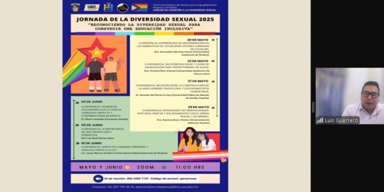 El Centro de Políticas de Género para la Igualdad entre Mujeres y Hombres de la UAS, culmina la Jornada de la Diversidad Sexual 2025