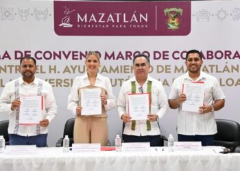 Firman la UAS y el Ayuntamiento de Mazatlán un convenio de colaboración en beneficio de la comunidad universitaria, así como del desarrollo económico y social del sur de Sinaloa