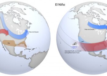 A causa del “ENSO neutral”, las temperaturas de la superficie del mar en el Pacífico están cerca de los valores promedio y el clima se ha normalizado