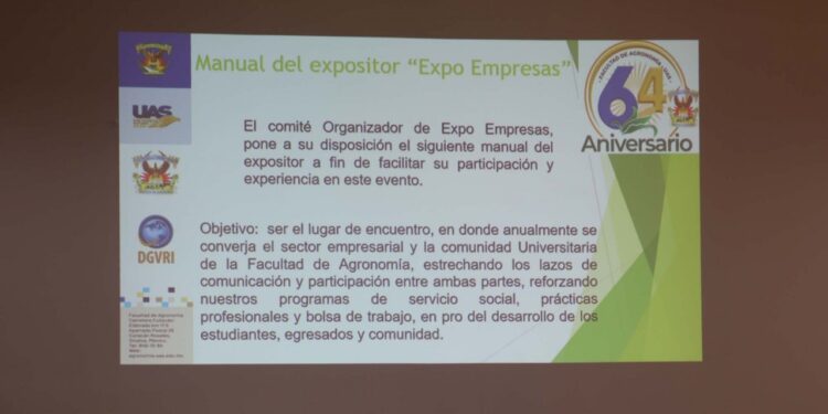 La UAS presenta a empresas líderes de la región la logística de “Expo Empresas”, en el marco del 64 aniversario de la Facultad de Agronomía